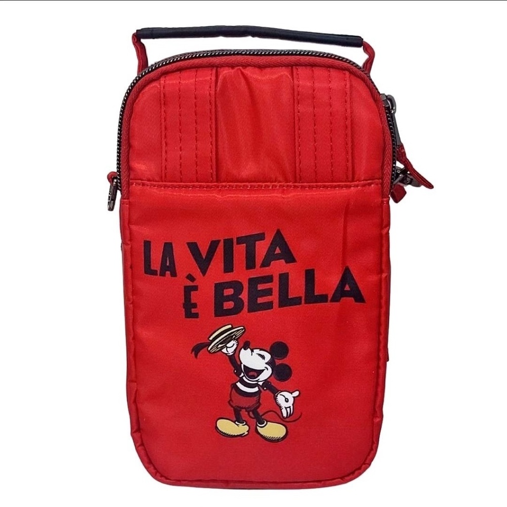 2024 Disney Parks Epcot Italy Minnie Mouse Face Lug Mini Skeeter Crossbody Bag - Picture 2 of 2